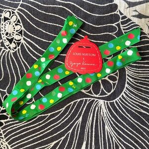 Louis Vuitton x Yayoi Kusama 2023 Collab “Creating Infinity” Ribbon & Tag
